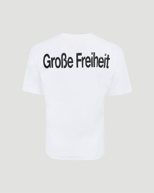LOGO T-SHIRT IN WHITE COTTON