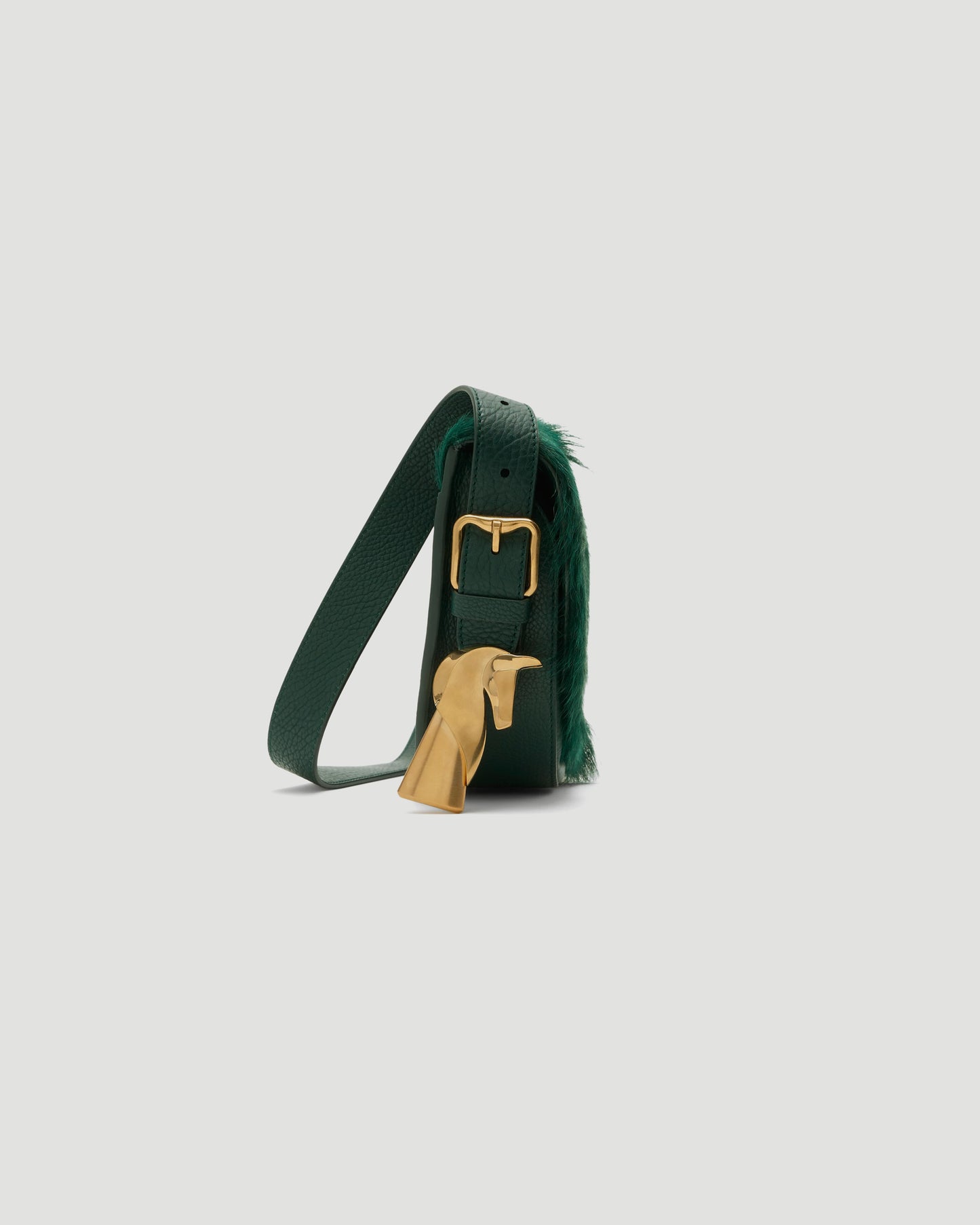Chess Satchel Goat-Fur Bag