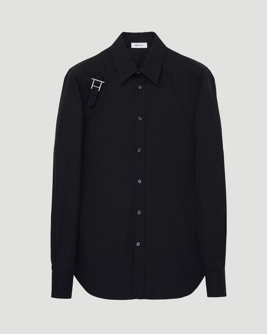 T-Bar Harness Shirt in Black