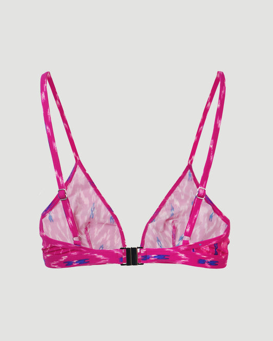 PRINTED TRIANGLE BIKINI TOP