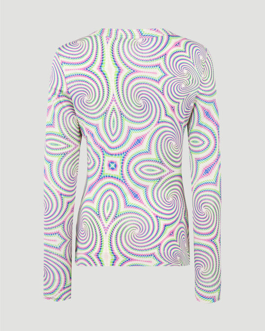 Kaleidoscope print long sleeved top