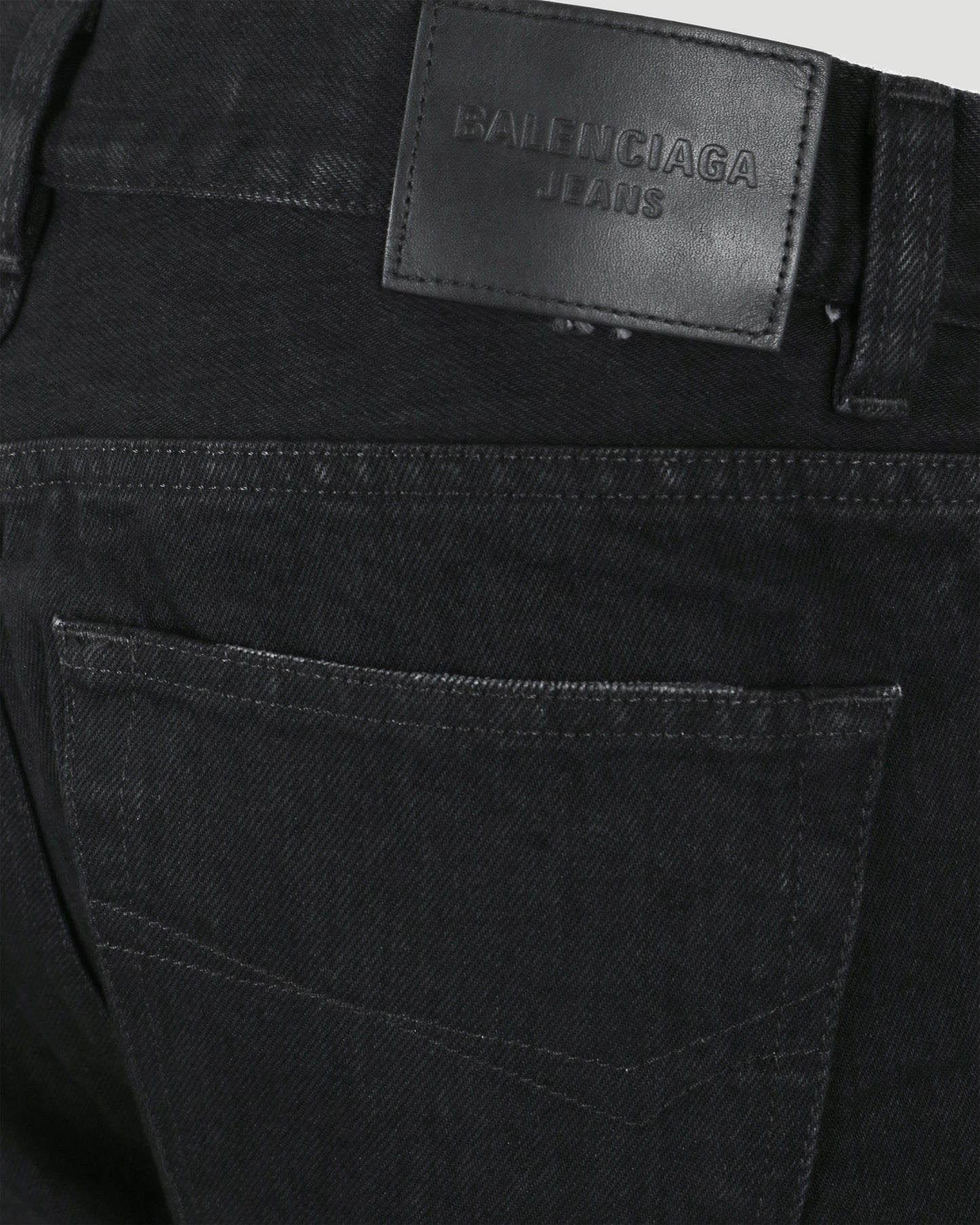 Flared Trousers in black Japanese denim