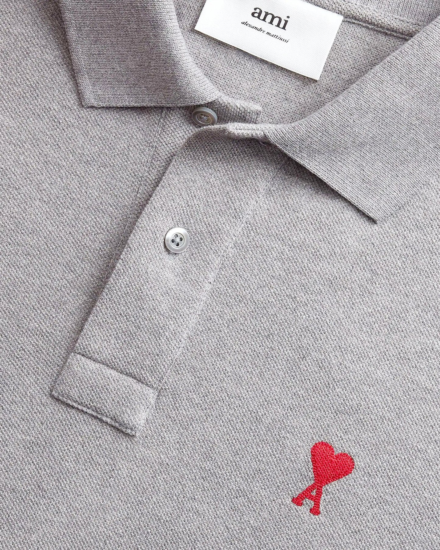 AMI DE COEUR POLO SHIRT IN GREY