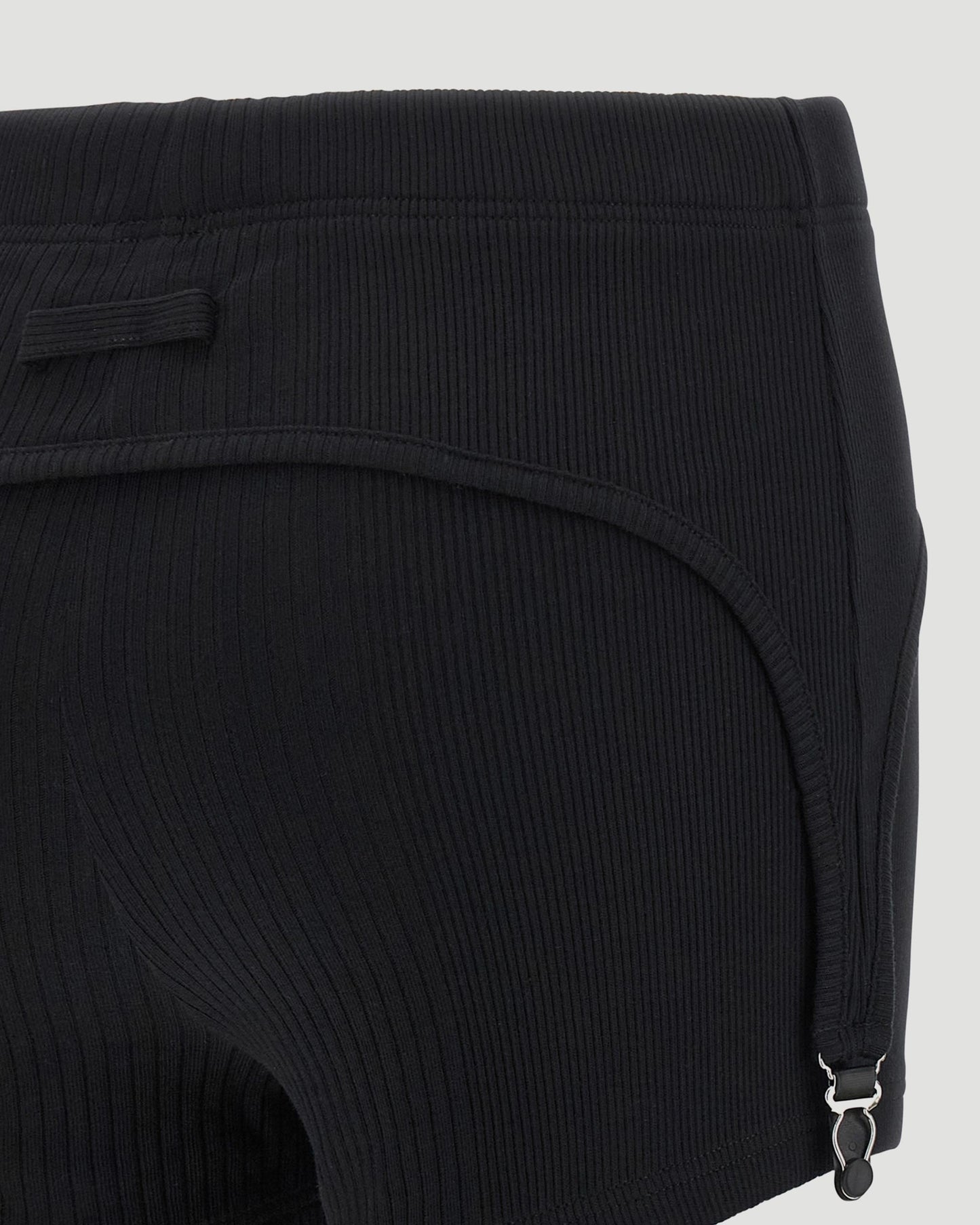 The Black Garter Mini-Shorts