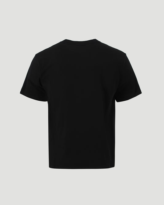 LOGO PRINT T-SHIRT IN BLACK