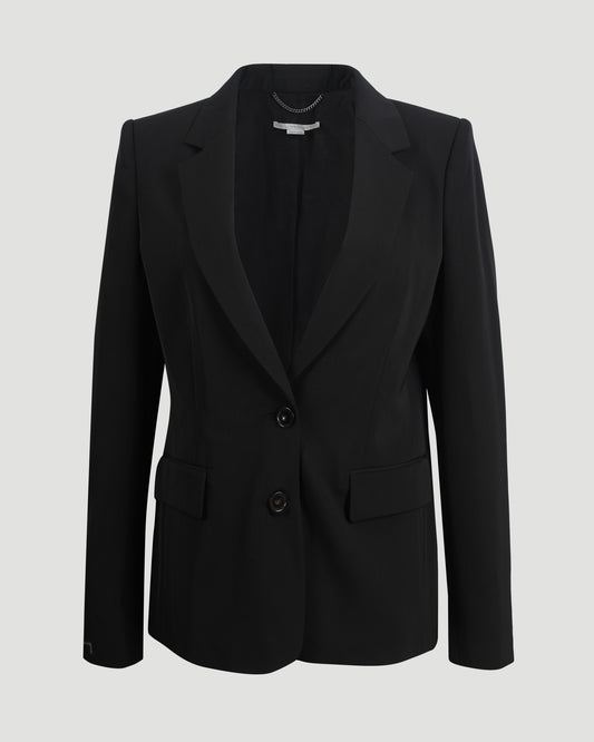 SINGLE BREASTED BLAZER IN BLACK