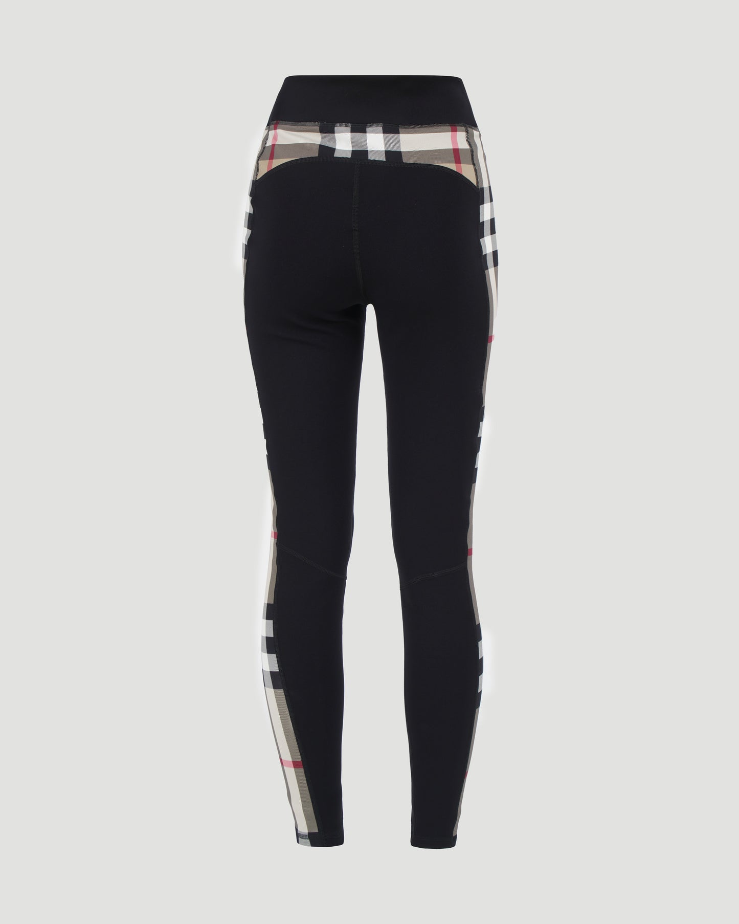 VINTAGE-CHECK PANEL LEGGINGS