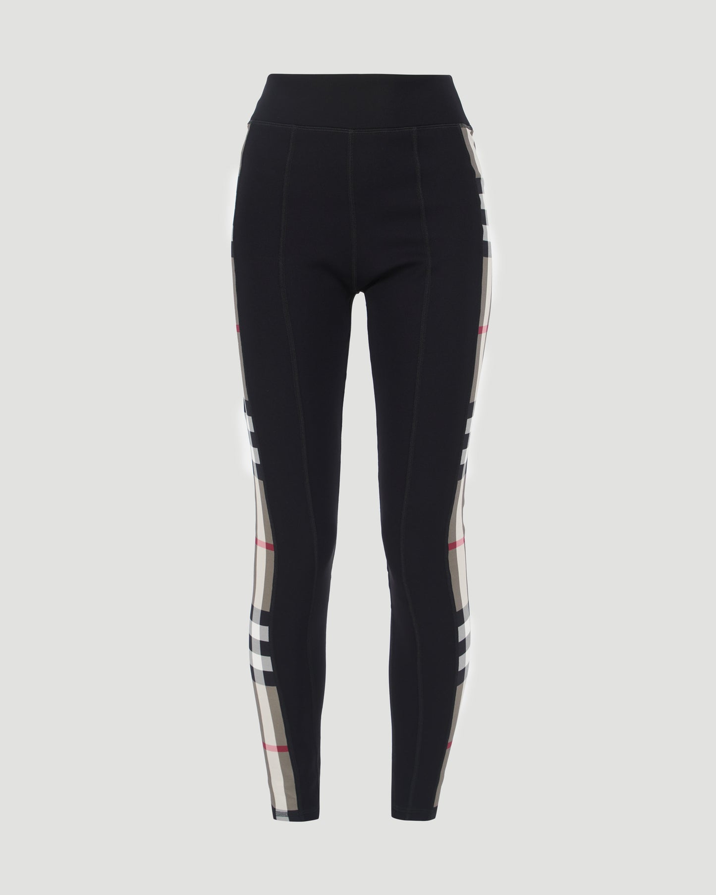 VINTAGE-CHECK PANEL LEGGINGS