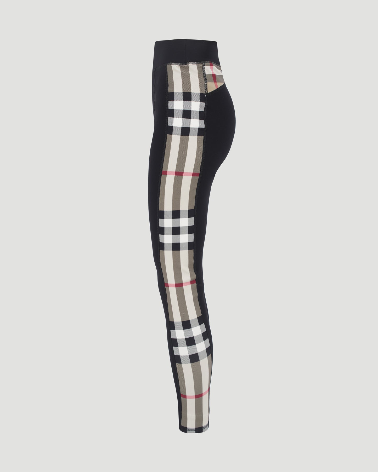 VINTAGE-CHECK PANEL LEGGINGS
