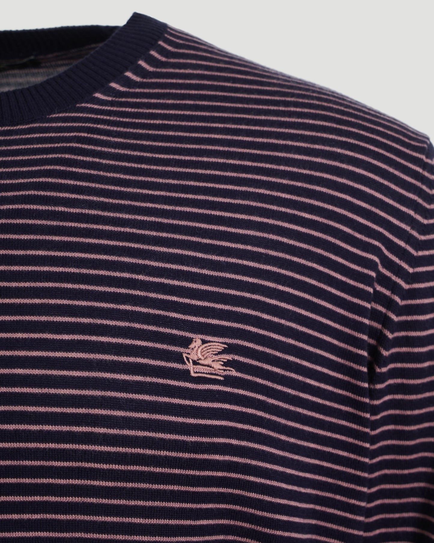 STRIPED SWEATER WITH LOGO