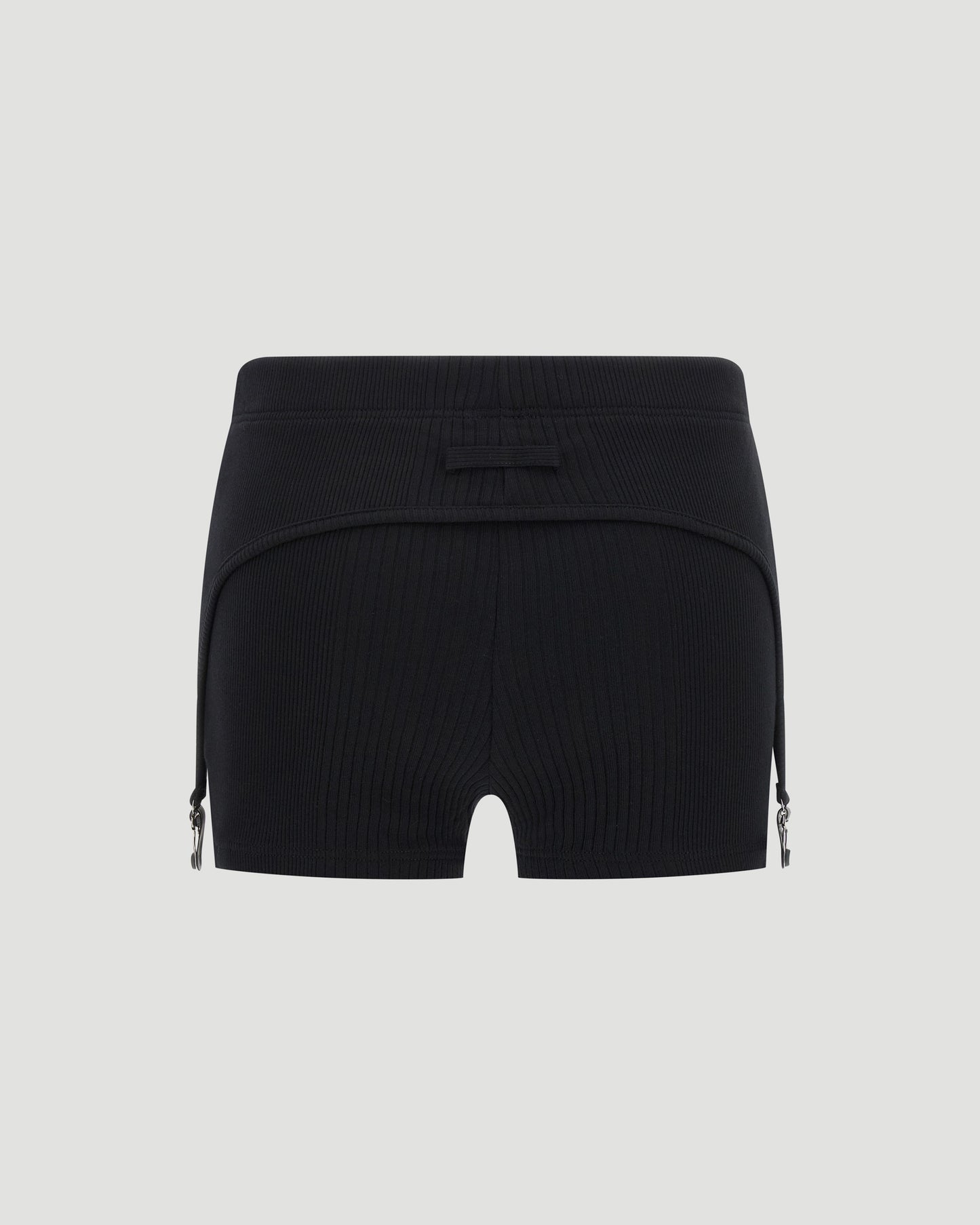 The Black Garter Mini-Shorts