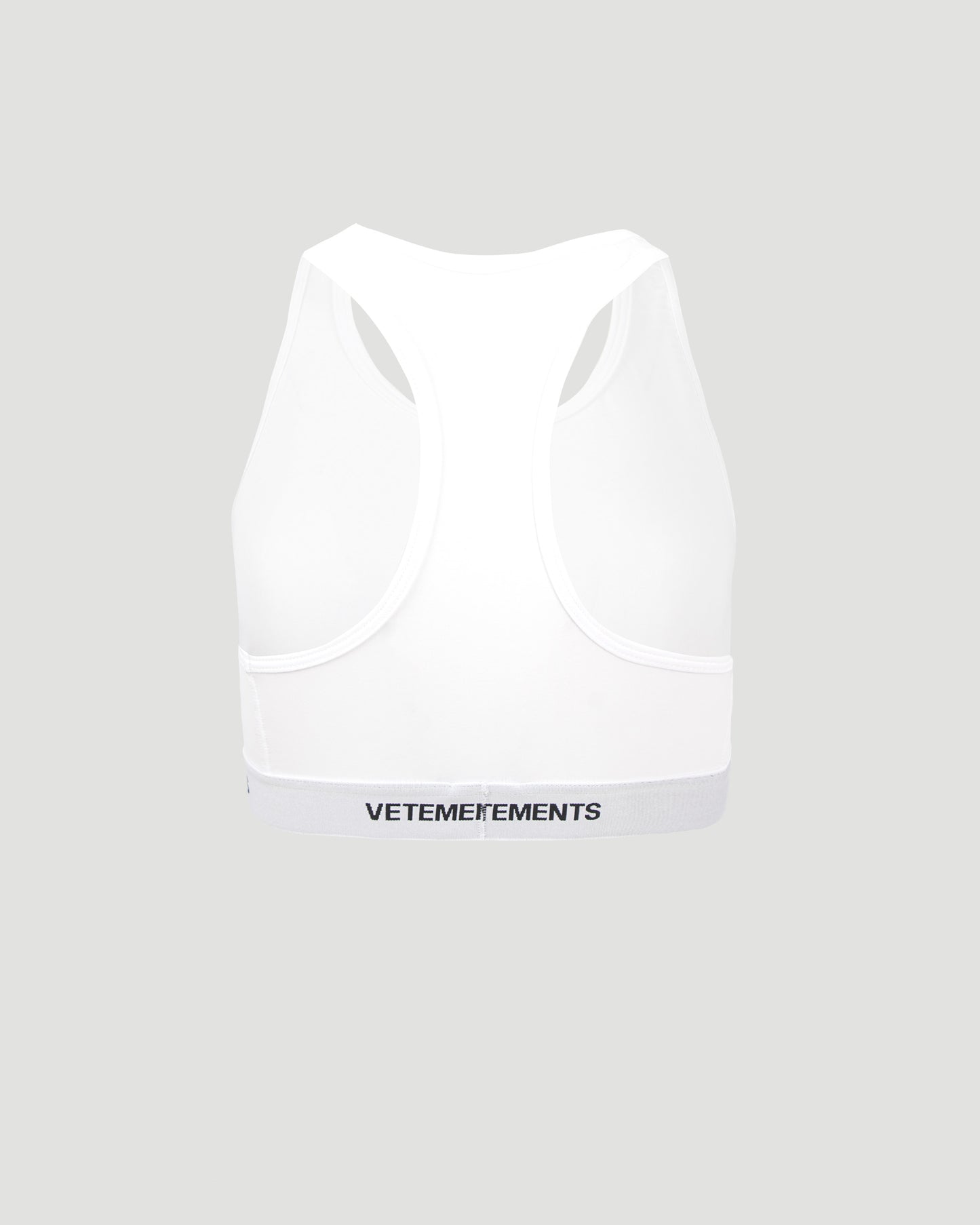 White Sports Top With Logo