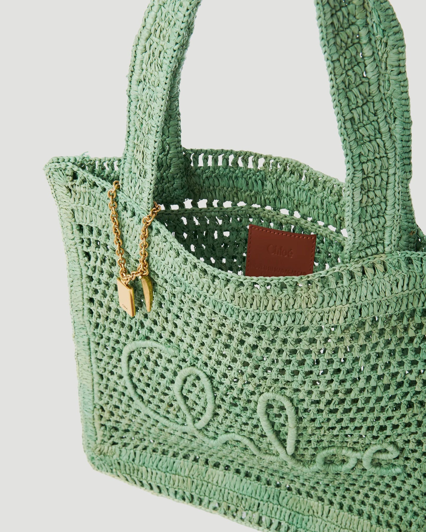 Summer Banana Tote Bag in Tea Leaf Green