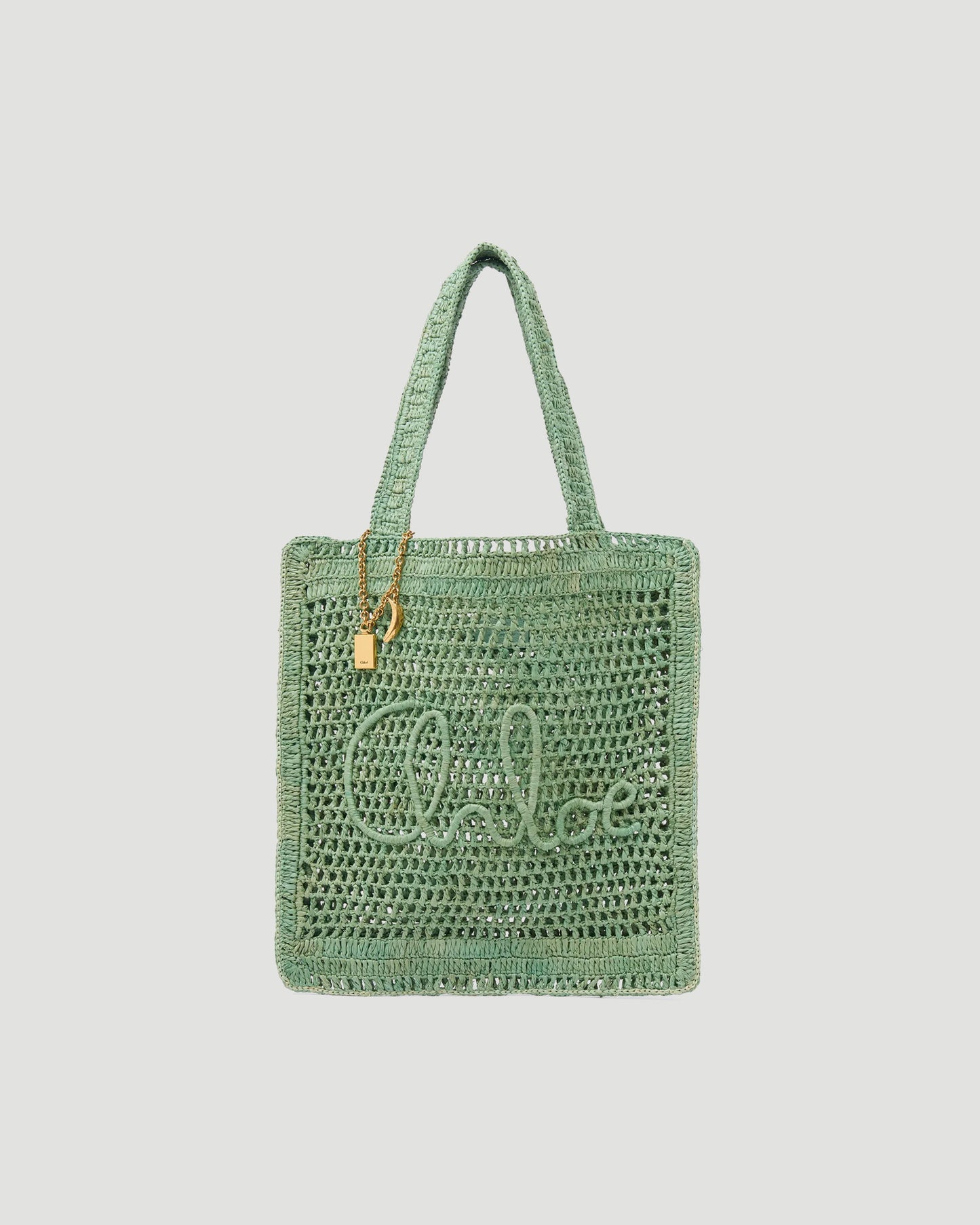 Summer Banana Tote Bag in Tea Leaf Green