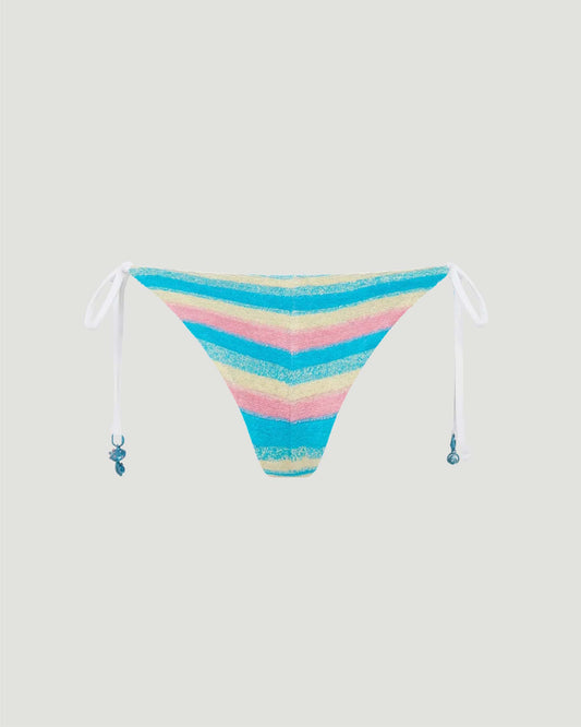 Stripe Towelling Bikini Bottom