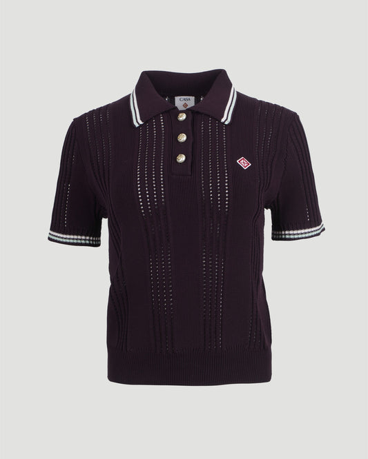 Cotton Knit Short Sleeve Polo