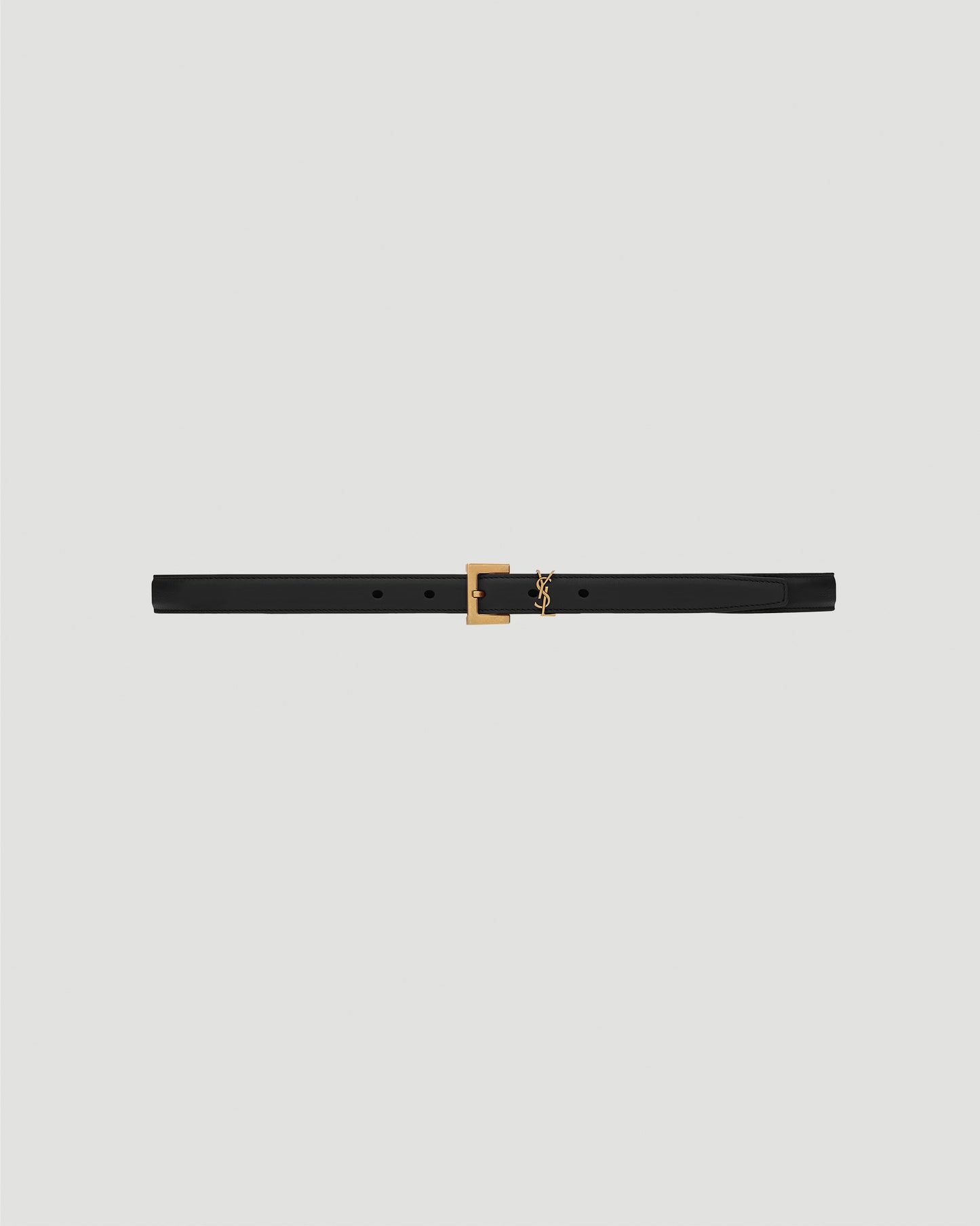 CASSANDRE THIN BELT WITH SQUARE BUCKLE IN BOX SAINT LAURENT LEATHER