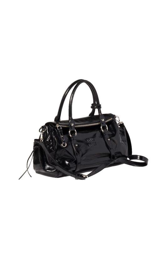 Miu Miu Shiny Leather Handbag in Black — product photo 2