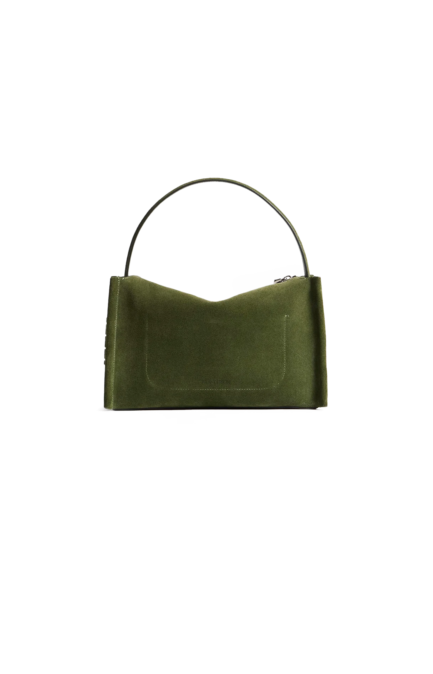 JW Anderson Loafer Bag in Khaki Suede