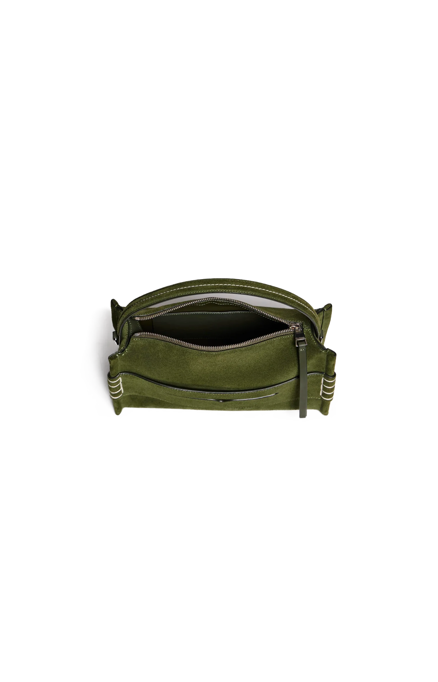 JW Anderson Loafer Bag in Khaki Suede