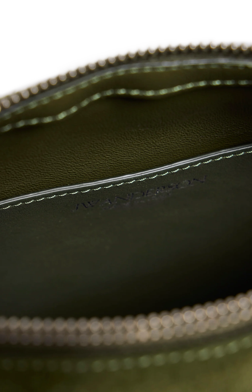 JW Anderson Loafer Bag in Khaki Suede