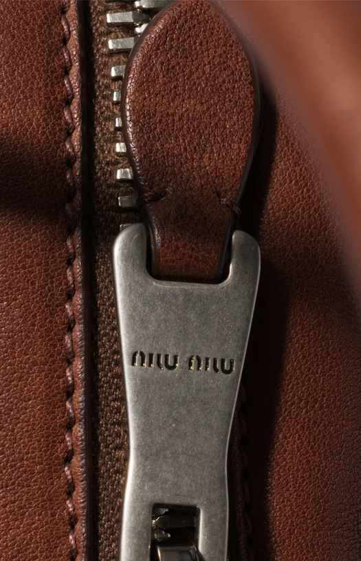 Miu Miu Vivant Nappa Leather Bag in Palisander — product photo 5