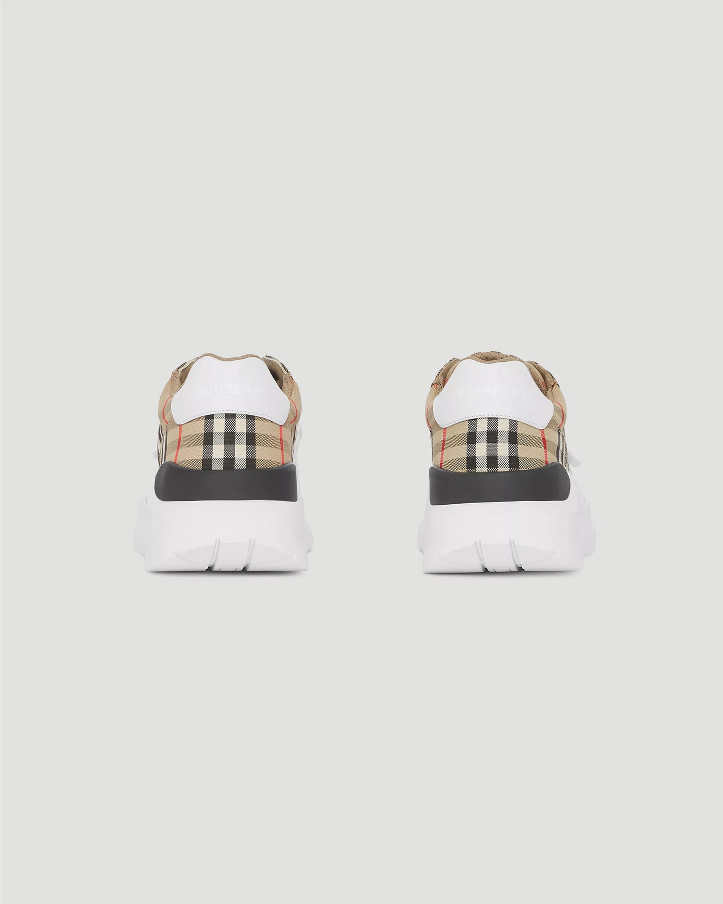 Vintage Check-pattern touch-strap sneakers