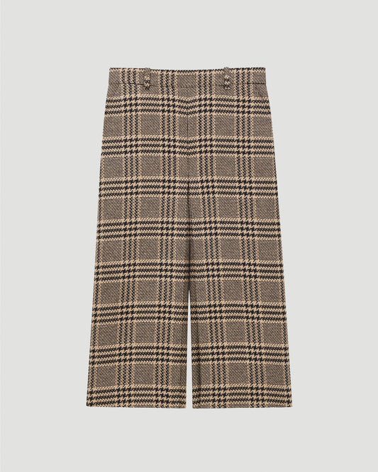 Culottes in Prince of Wale Silk And Cashmere