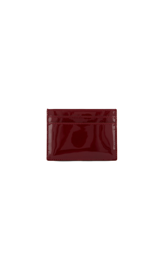 Saint Laurent Cassandre Logo Card Case in Red Patent Leather — product photo 2