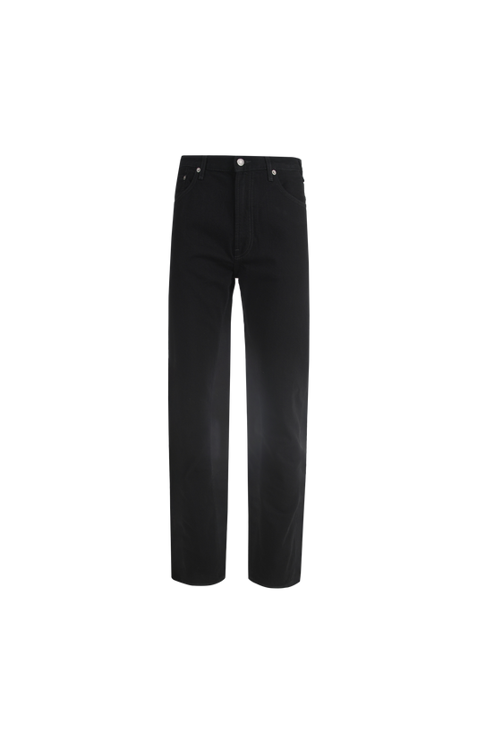 Straight-Leg Jeans in Black