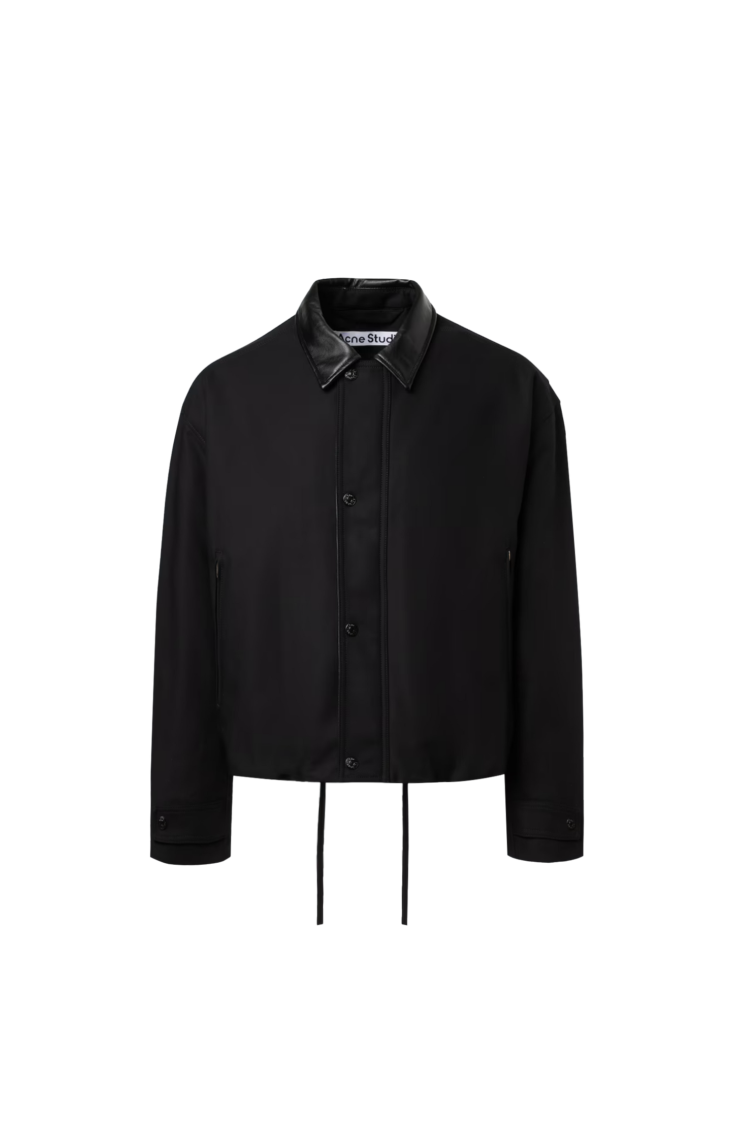 Bomber with Leather Collar