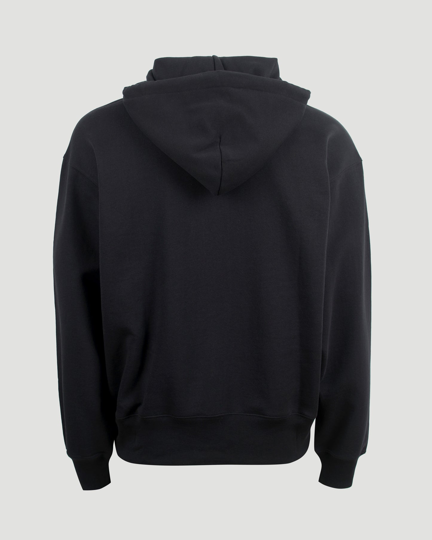 Hooded Zip Sweater in Black