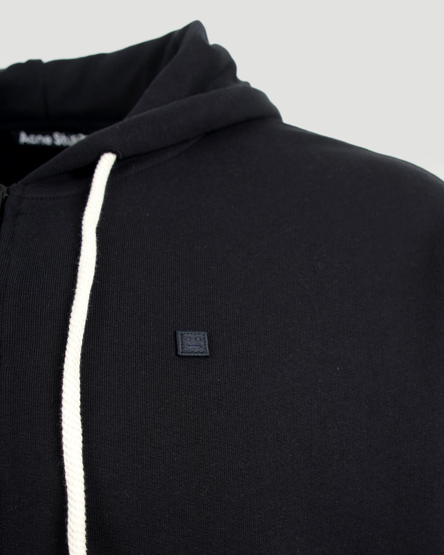 Hooded Zip Sweater in Black