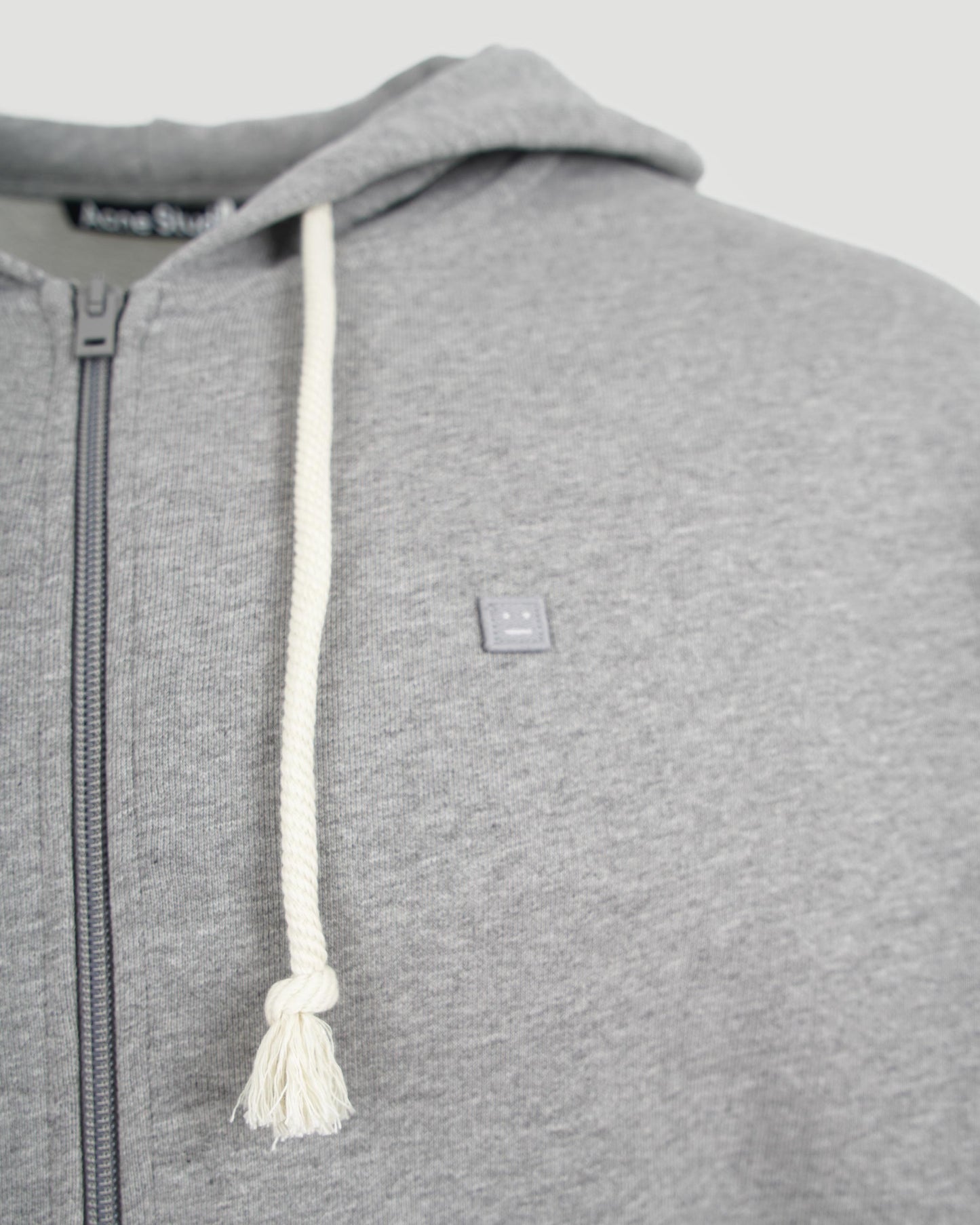 Hooded Zip Sweater in Grey