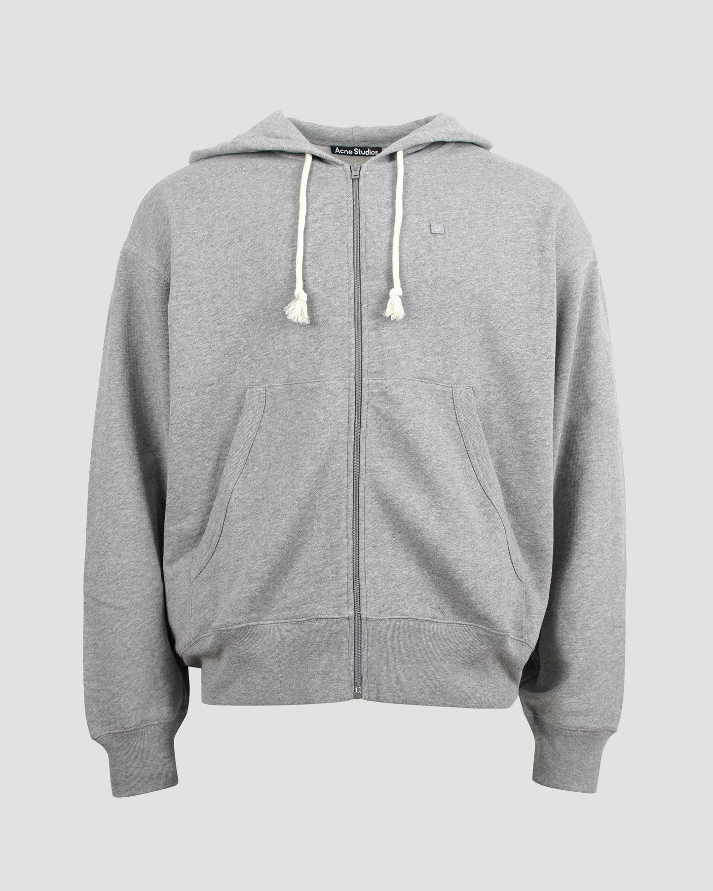 Hooded Zip Sweater in Grey