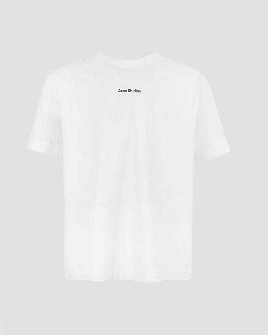 Regular Fit Logo Stamp T-Shirt in Optic White