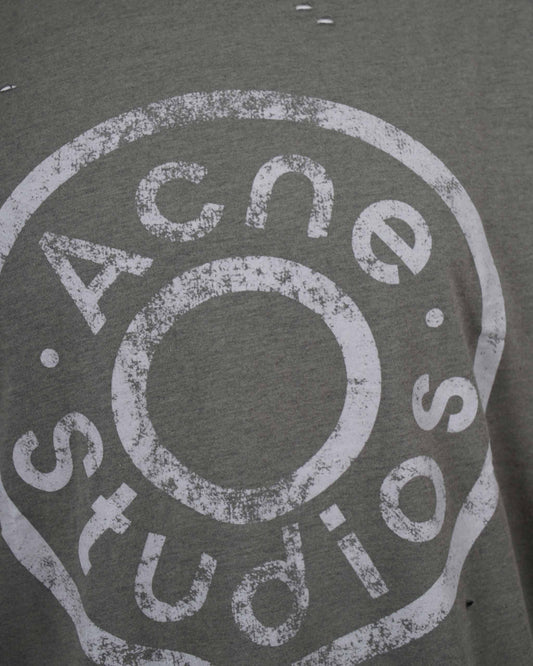 Logo T-Shirt in Moss Green