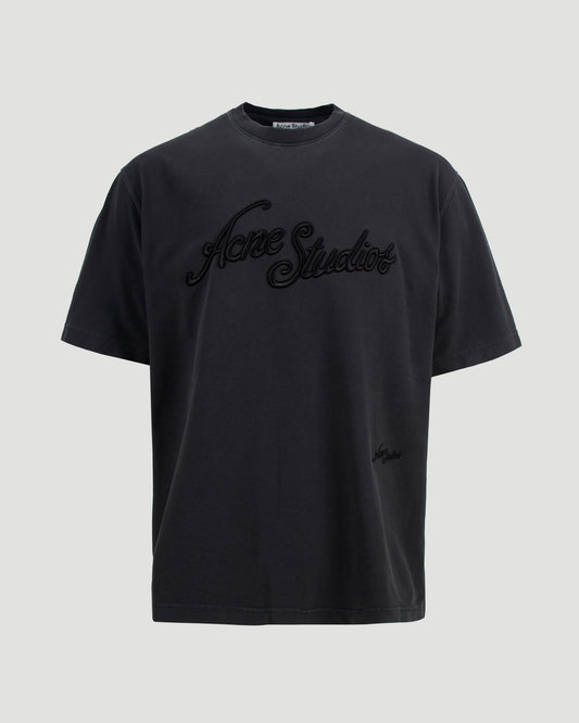 Logo T-Shirt in Faded Black