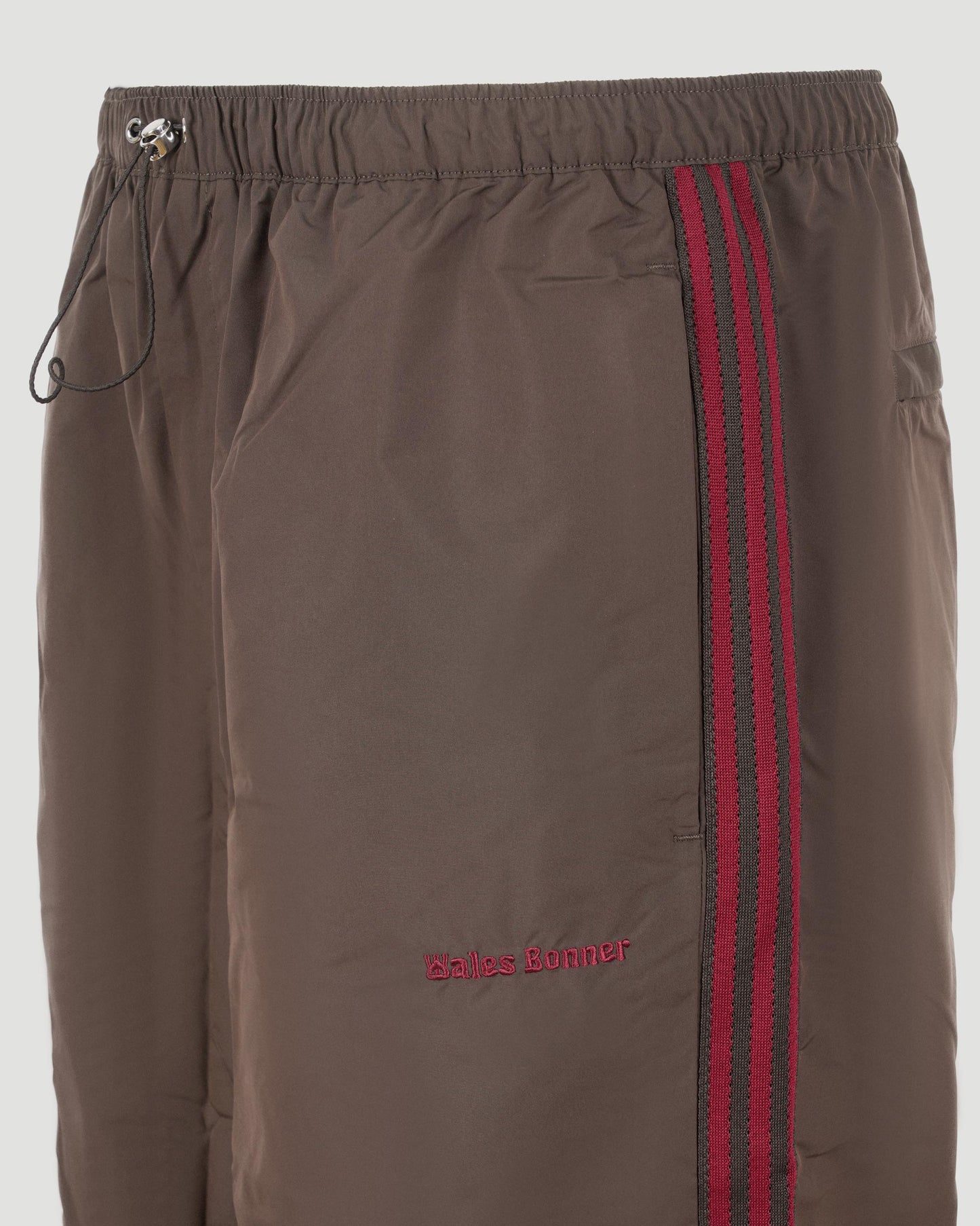 Nylon Track Pants in Brown