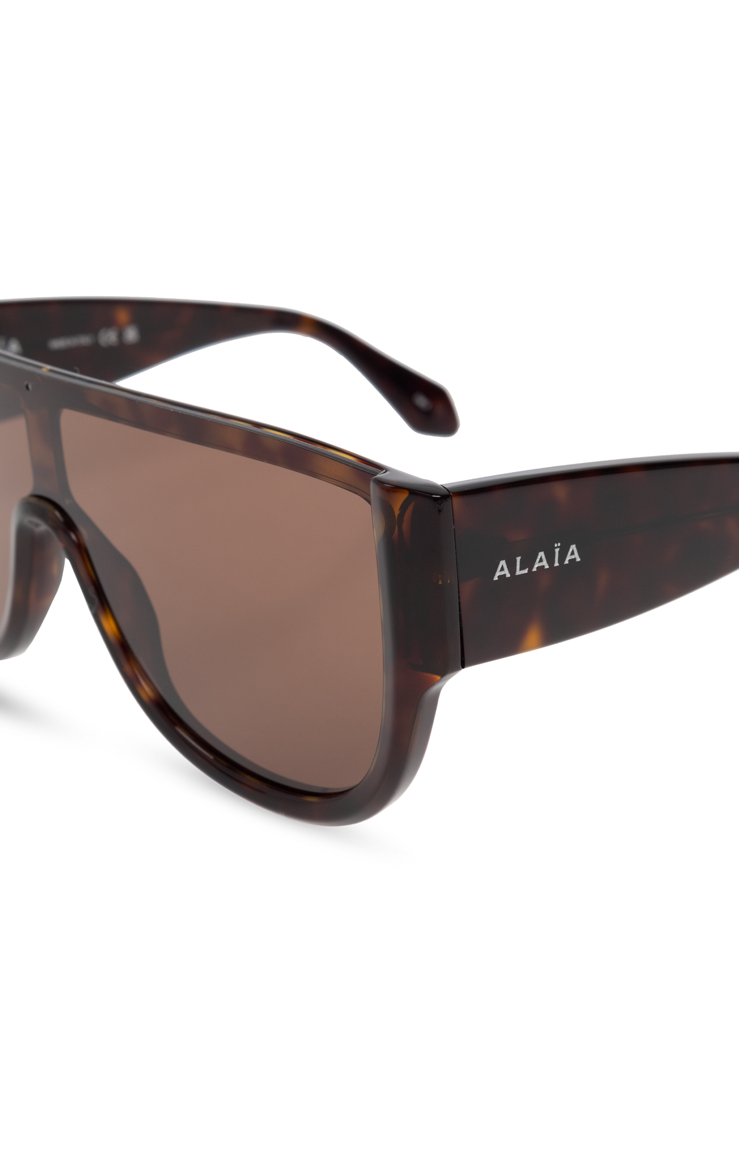 ALAÏA Mask Sunglasses in Havana