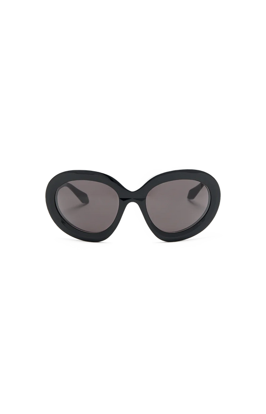 ALAÏA Bombe Cat Eye Sunglasses in Black — front view
