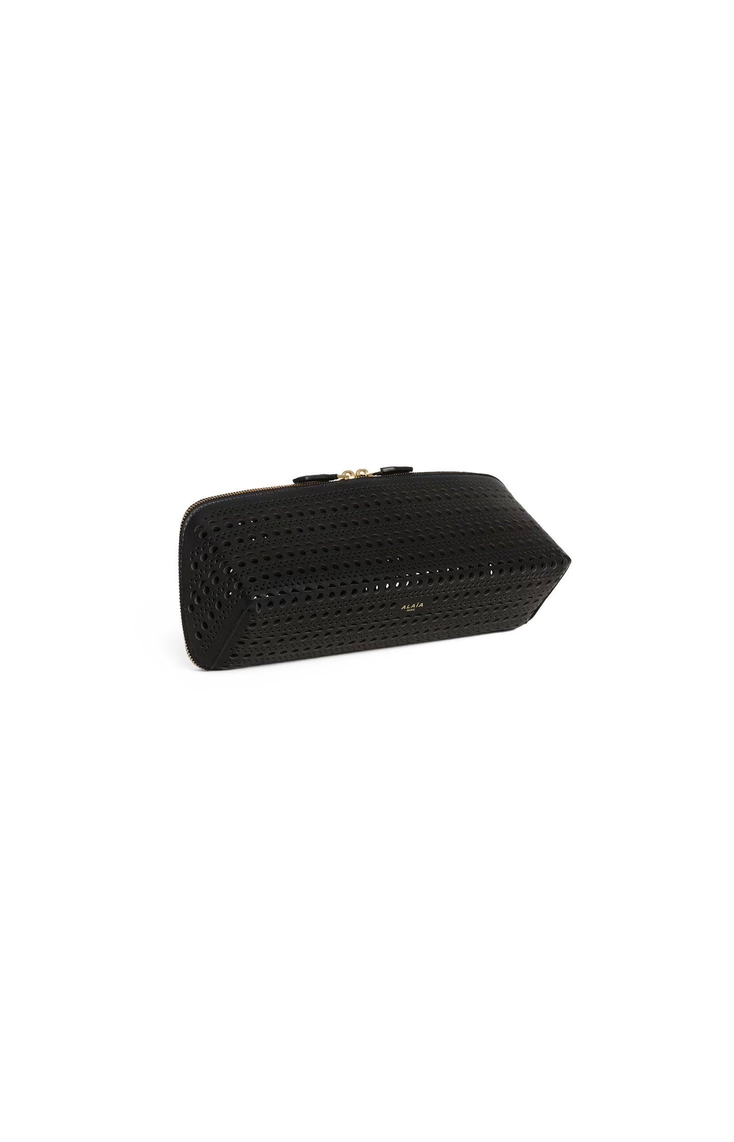 Delta Clutch in Perforated Vienne Calfskin