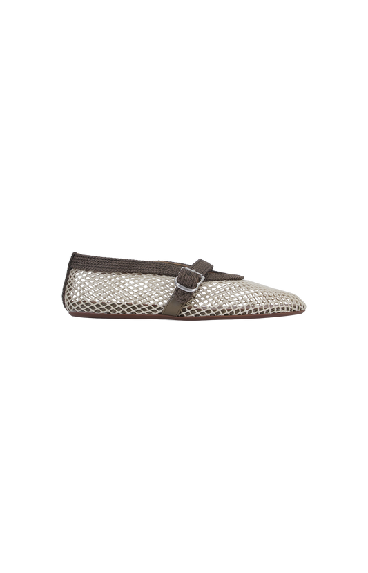 Ballet Flats in Fishnet