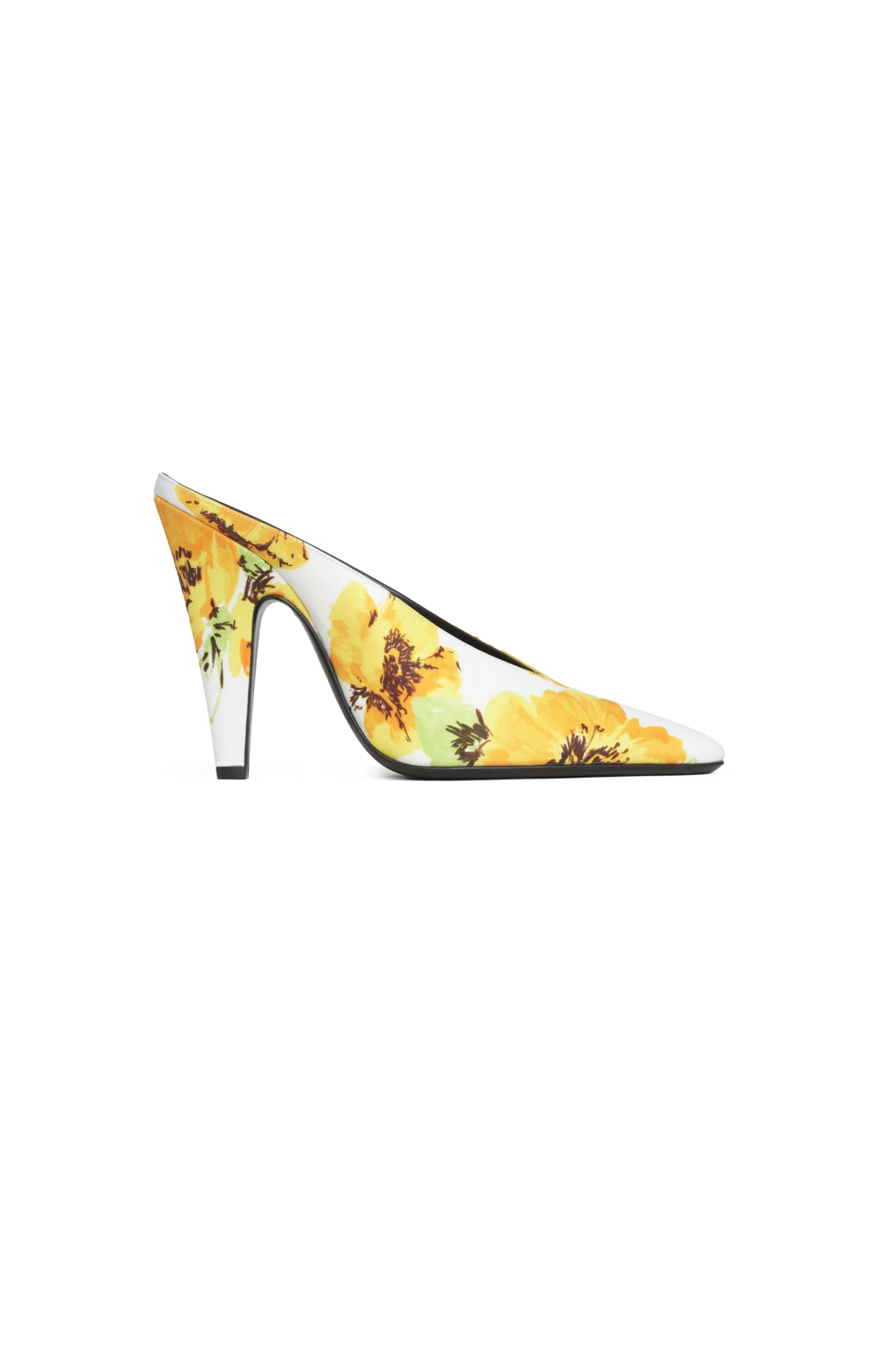 Cone Mules in Flower Print