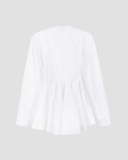 COTTON POPLIN BLOUSE