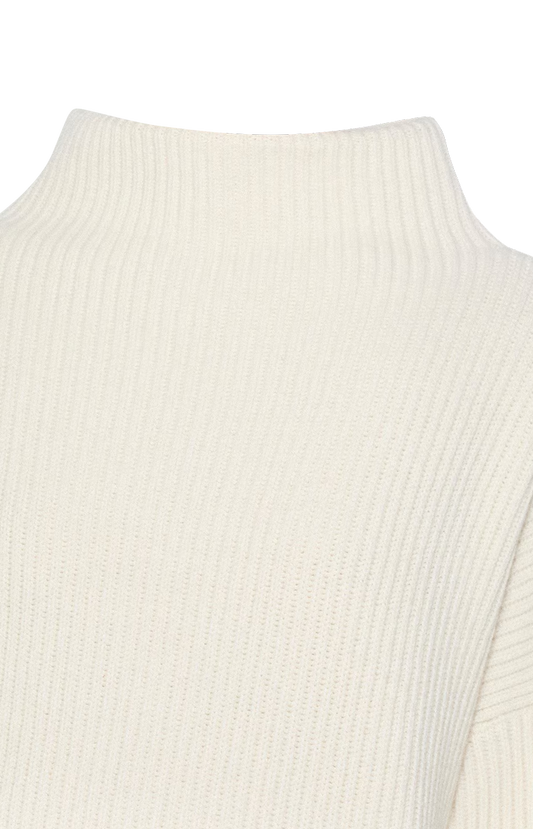 ALAÏA Cashmere Pocket Jumper in Natural White — product photo 2