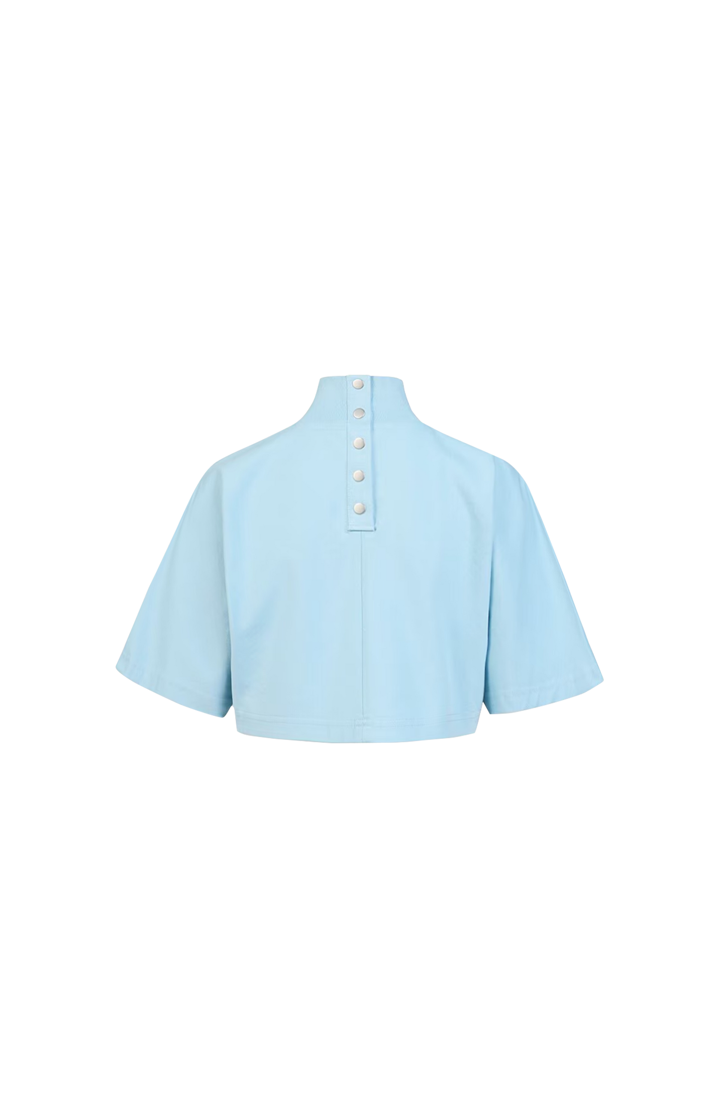 Alaïa Cropped Cotton Jersey T-Shirt