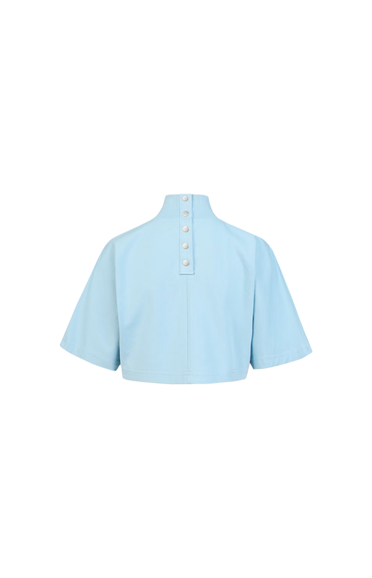 Alaïa Cropped Cotton Jersey T-Shirt