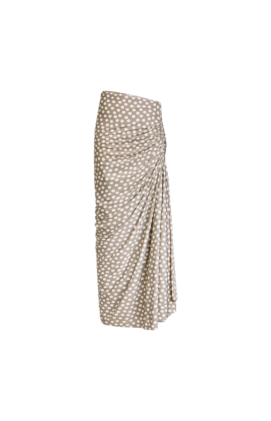 Polka Dots Gathered Skirt