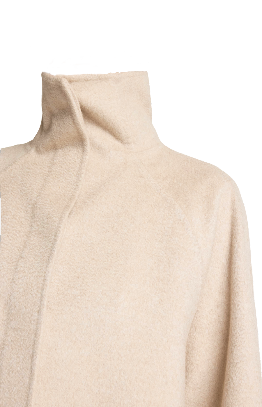Asymmetric Double Face Cashmere Coat